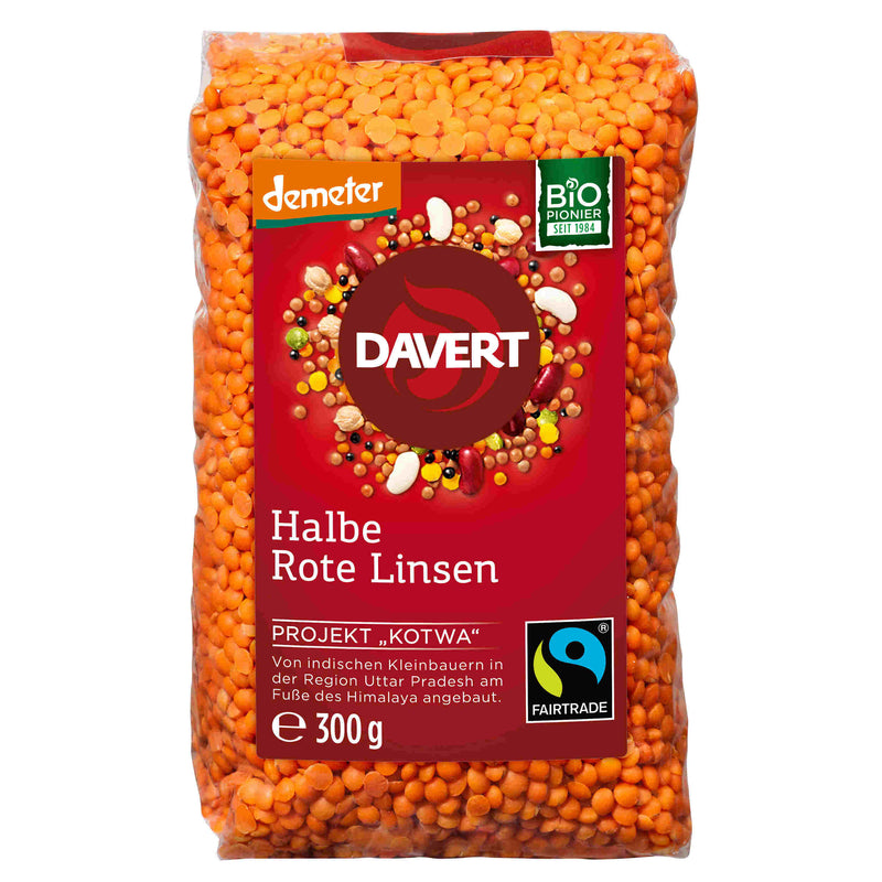 Davert Bio Halbe Rote Linsen 300g