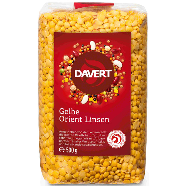 Davert Bio Gelbe Orient Linsen 500g