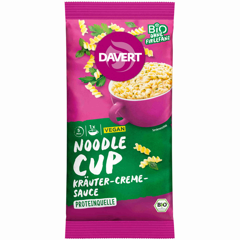 Davert Bio Noodle-Cup Kräuter Creme Sauce 61g