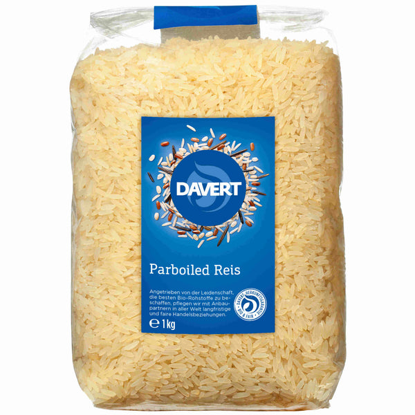 Davert Bio Parboiled Reis Langkorn 1000g