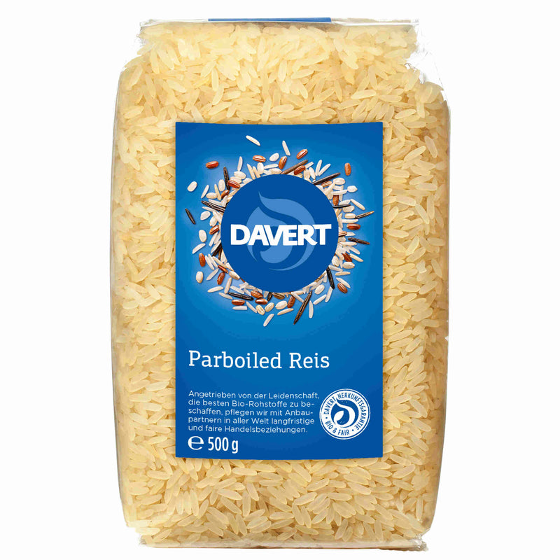 Davert Bio Parboiled Reis Langkorn 500g