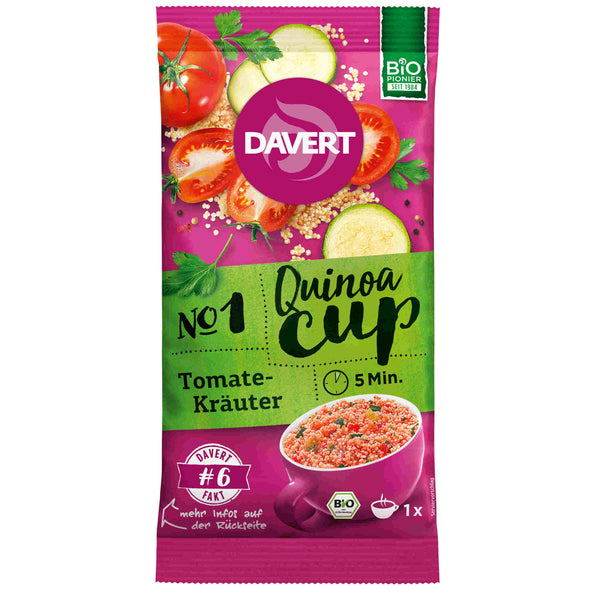 Davert Bio Quinoa-Cup Tomate-Kräuter 65g