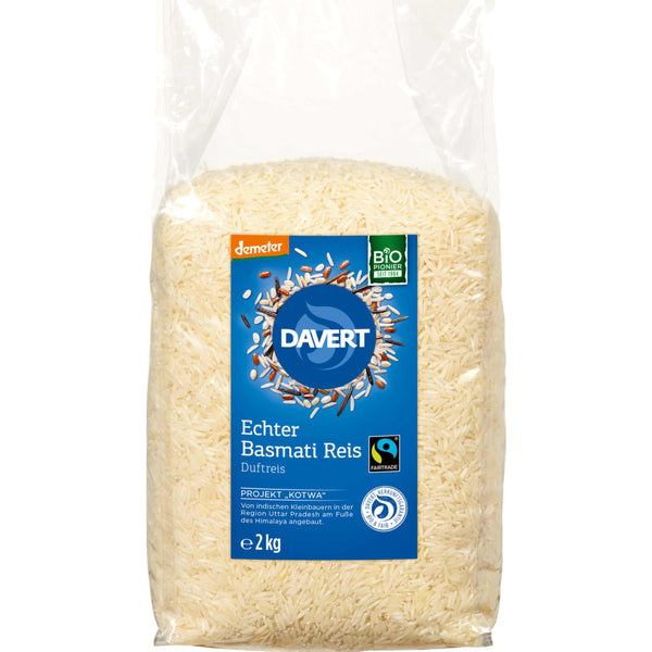 Davert Bio echter Basmati Reis weiß 2000g