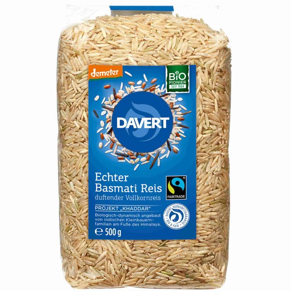 Davert Bio echter Basmati Reis Vollkorn 500g