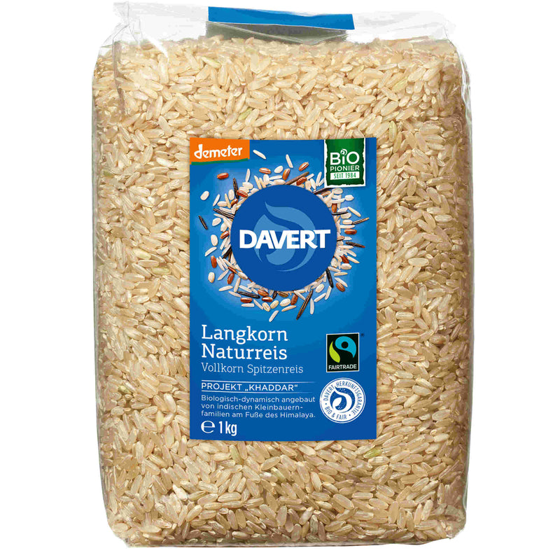 Davert Bio Langkorn Naturreis 1000g