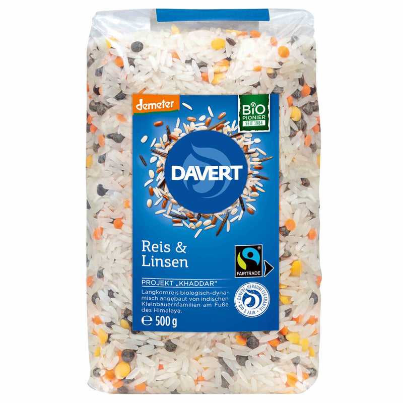 Davert Bio Reis & Linsen 500g