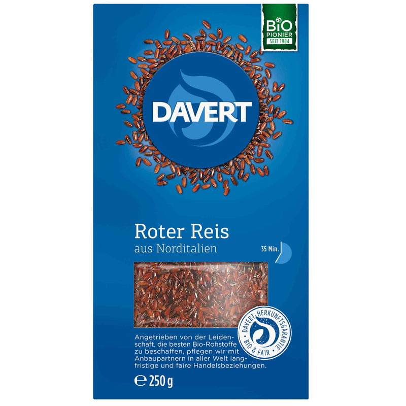 Davert Bio Roter Reis aus Norditalien 250g