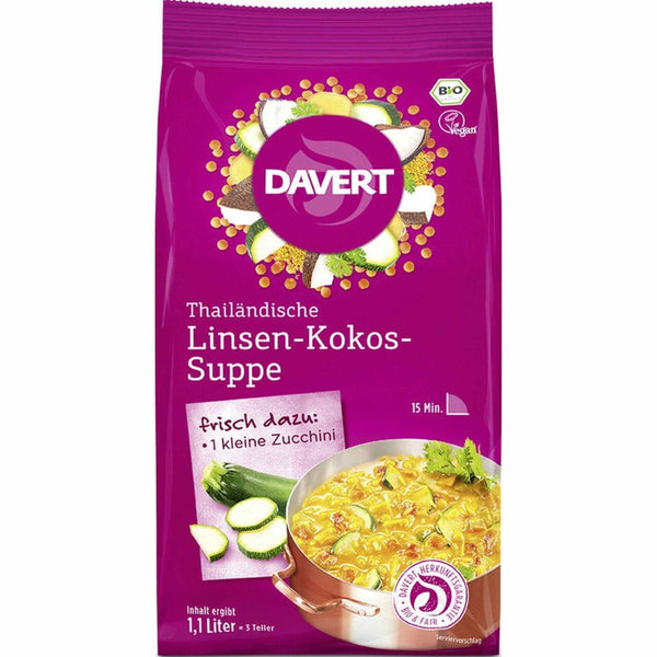 Davert Bio Thailändische Linsen-Kokos-Suppe 170g