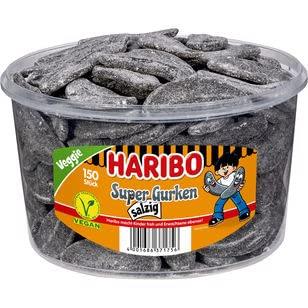 Haribo Super Gurken salzig Veggie 150 Stk. 1350g