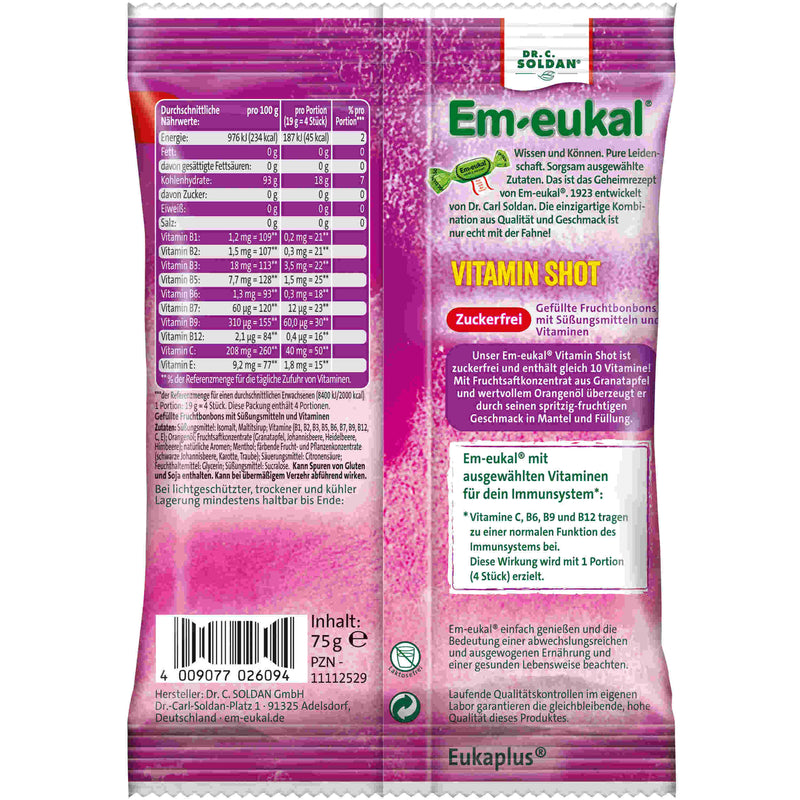 Em-eukal Immunstark Vitamin-Shot gefüllt zuckerfrei 75g