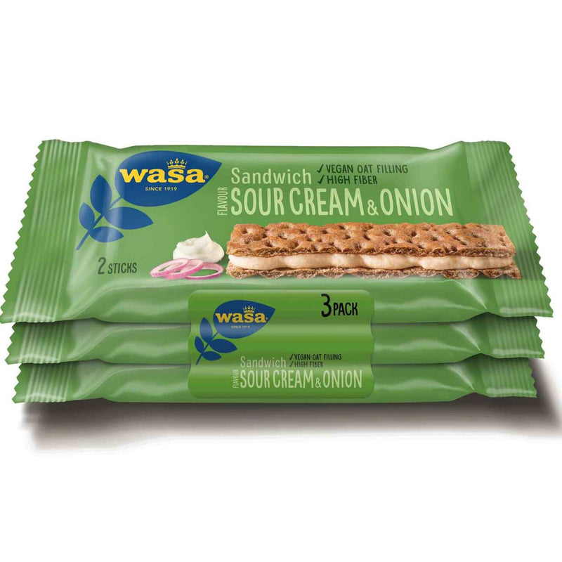 Wasa  Sandwich Sour Creme&Onions 3x33g