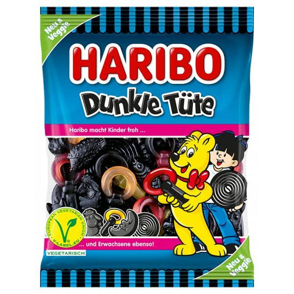 Haribo Dunkle Tüte Lakritzmischung 175 g