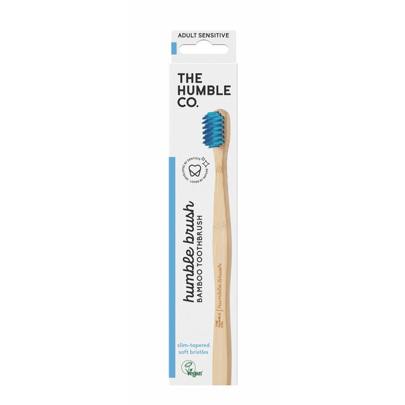 Humble Brush Bambus-Zahnbürste für Erwachsene sensitiv blau