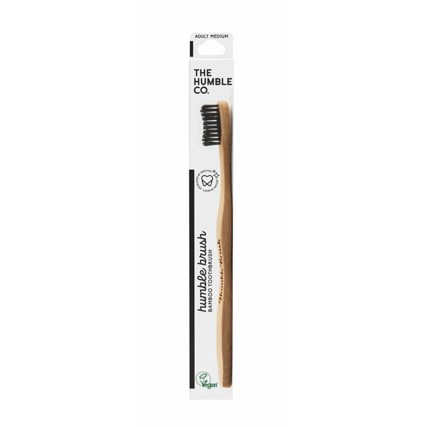 Humble Brush Bambus-Zahnbürste für Erwachsene medium schwarz
