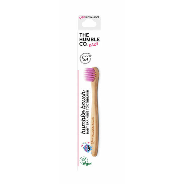 Humble Brush Bambus-Zahnbürste für Babys ultrasoft lila