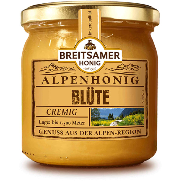 Breitsamer-Honig Alpenhonig Blüte cremig 500g