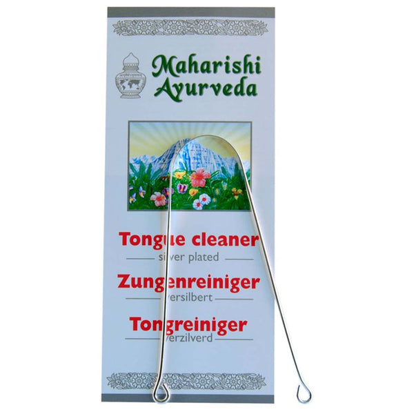 Maharishi Ayurveda tongue cleaner silver plated