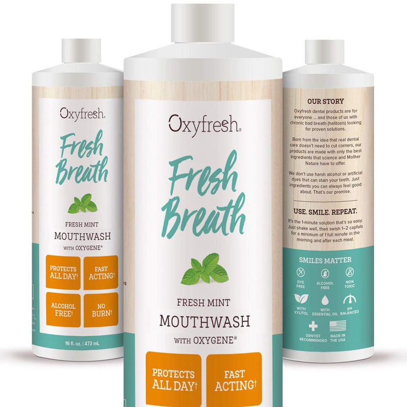 Oxyfresh Fresh Mint Mouthwash 473ml