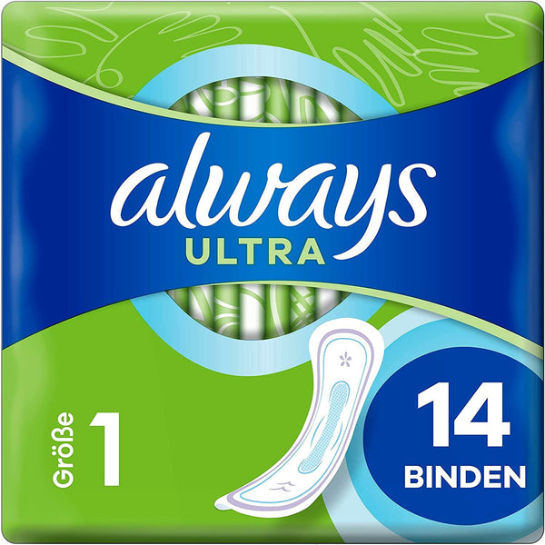 always ultra pads size 1 normal pack of 14