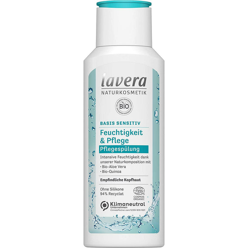 Lavera Spülung basis sensitiv FEUCHTIGKEIT & PFLEGE Bio-Aloe Vera & Bio-Quinoa 3er (3 x 200ml)