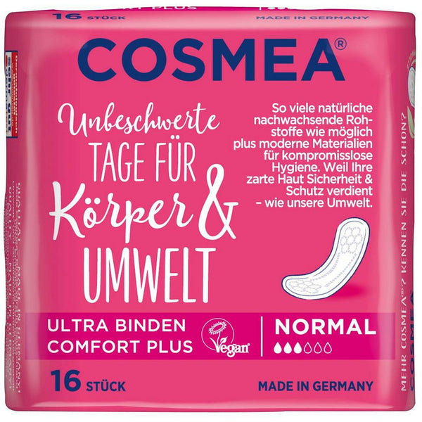 Cosmea Binde Ultra Dünn Einzelverpackt 16er Packung