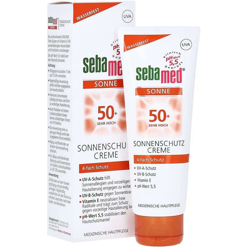 Sebamed Sonne - Gesicht Sonnenschutzcreme -  wasserfest - LSF 50+ - 75 ml