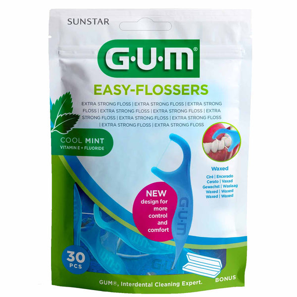 GUM EASY-FLOSSERS Zahnseidesticks 30 Stück Packung