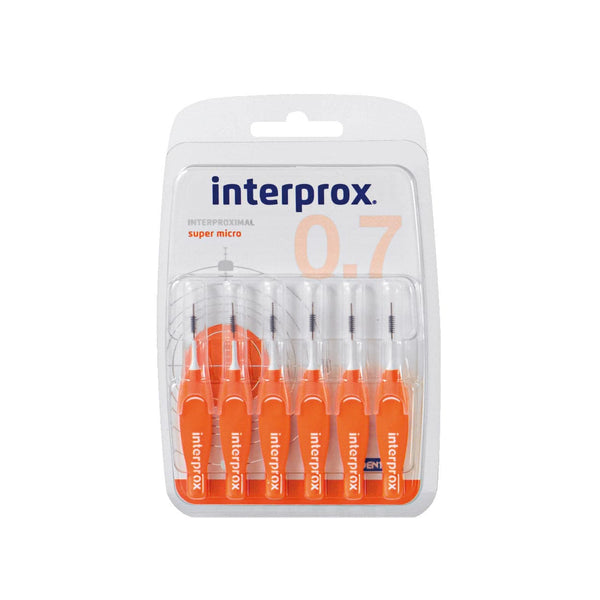 Interprox 4K cepillos interdentales naranja super micro pack 6