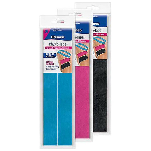 Lifemed Physio-Tape-Streifen farbig sortiert 1 m x 2,5 cm