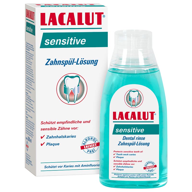 Lacalut sensitive tooth rinsing solution 300 ml