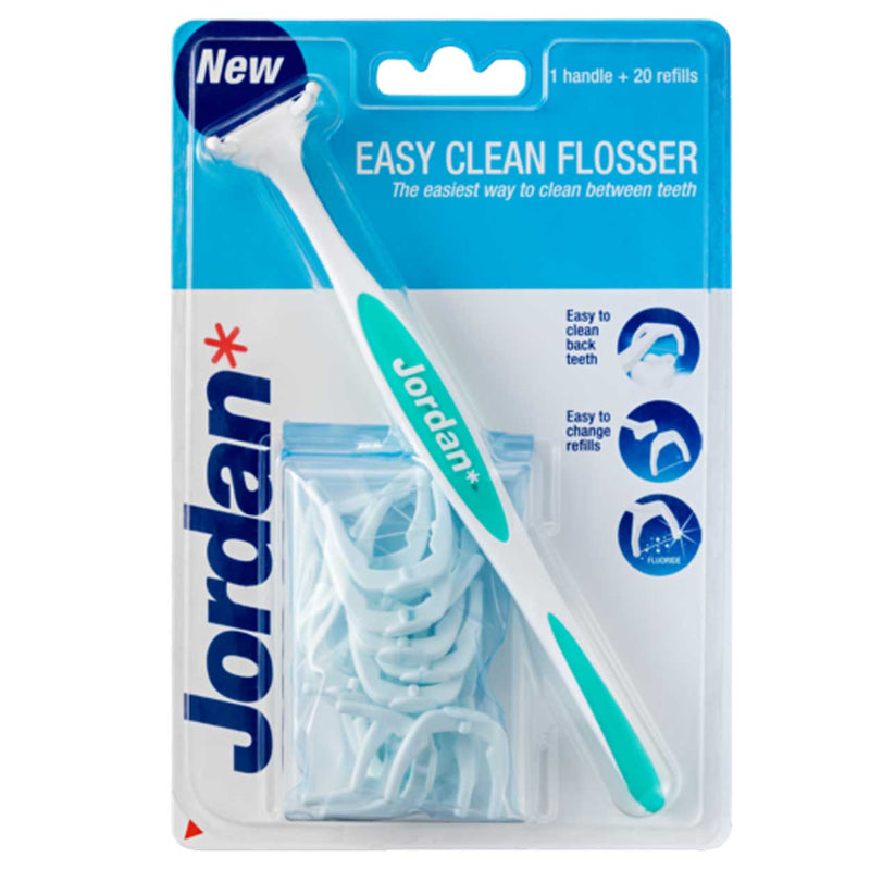 Jordan Easy Clean Zahnseidenhalter inkl. 20 Ersatzflosser
