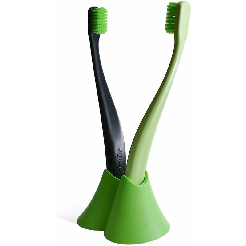 promis toothbrush holder duo green