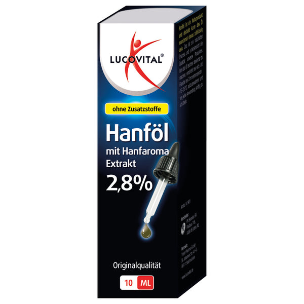Lucovital Hanföl mit Hanfaroma Extrakt 2,8% 10 ml