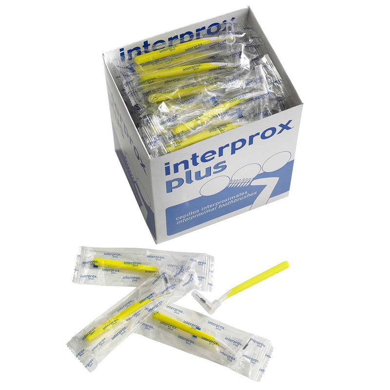 Interprox plus Interdentalbürsten 100er Box gelb mini