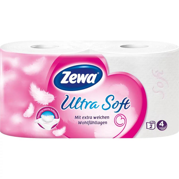 Zewa Toilettenpapier 2x150 Blatt Ultra Soft 4-lagig