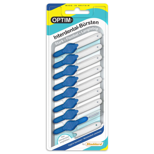 OPTIM interdental brushes pack of 8 blue
