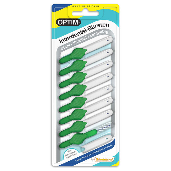 OPTIM interdental brushes pack of 8 green