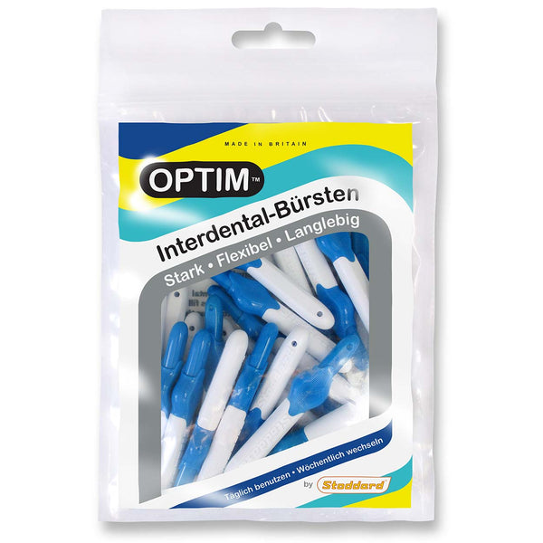 OPTIM interdental brushes pack of 25 blue