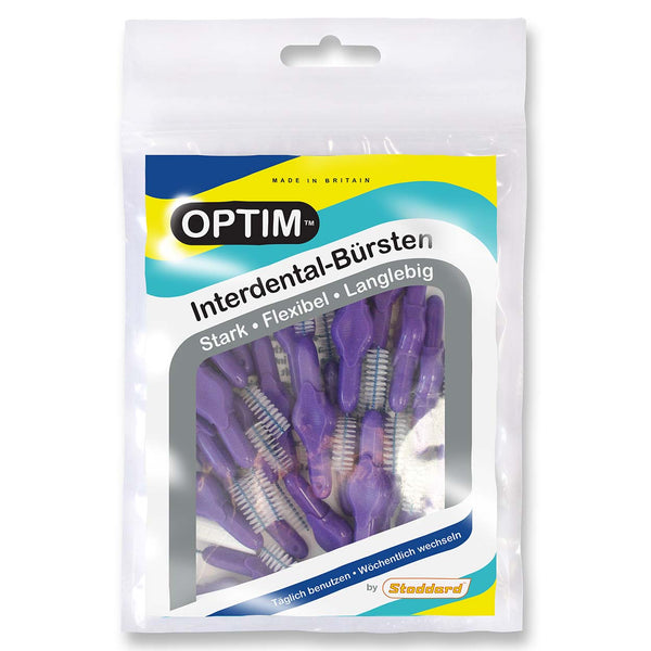 OPTIM interdental brushes pack of 25 purple