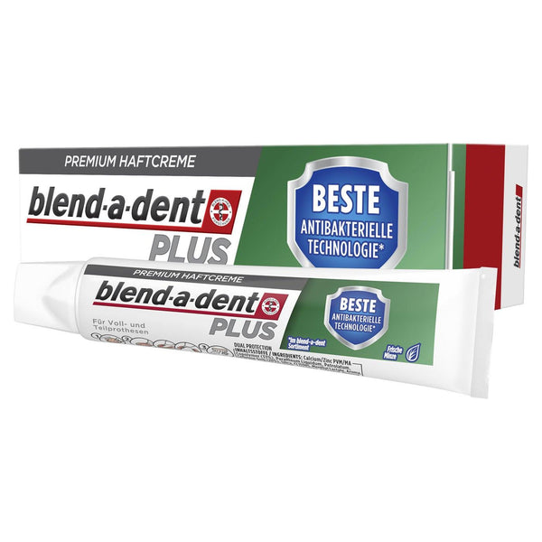 blend-a-dent Plus Best Antibacterial Technology Premium Adhesive Cream 40g