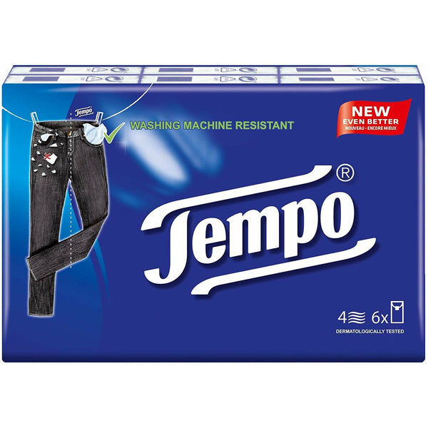 Tempo Classic handkerchiefs 6x 10 pieces