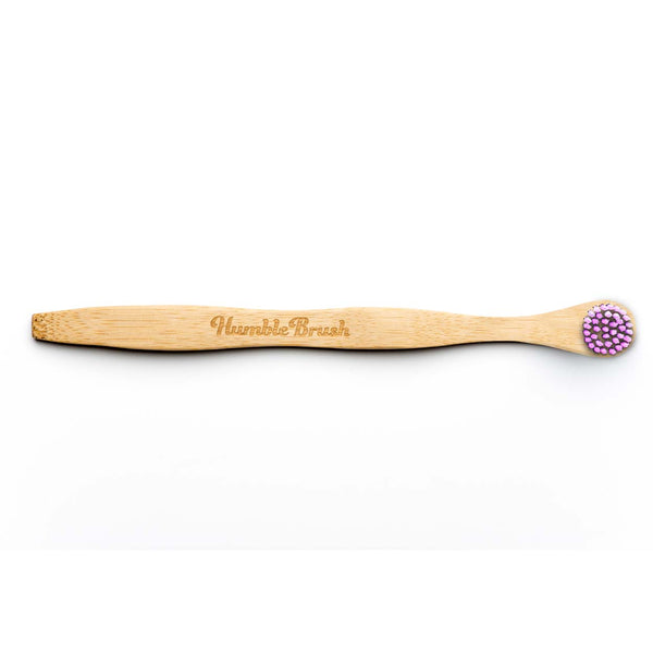 Humble bamboo tongue cleaner for adults ultra-soft violet 1 piece