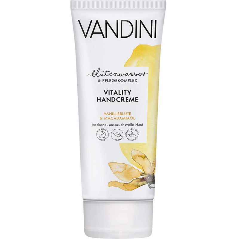 VANDINI VITALITY Handcreme Vanilleblüte & Macadamiaöl 3 x 75 ml