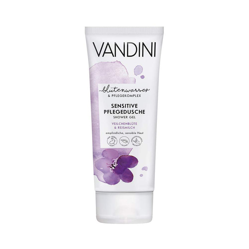 VANDINI SENSITIVE shower gel violet blossom & rice milk 30 ml