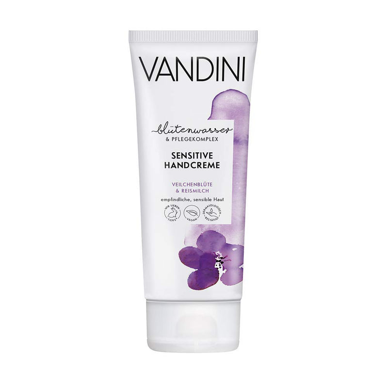 VANDINI SENSITIVE Handcreme Veilchenblüte & Reismilch 3 x 75 ml