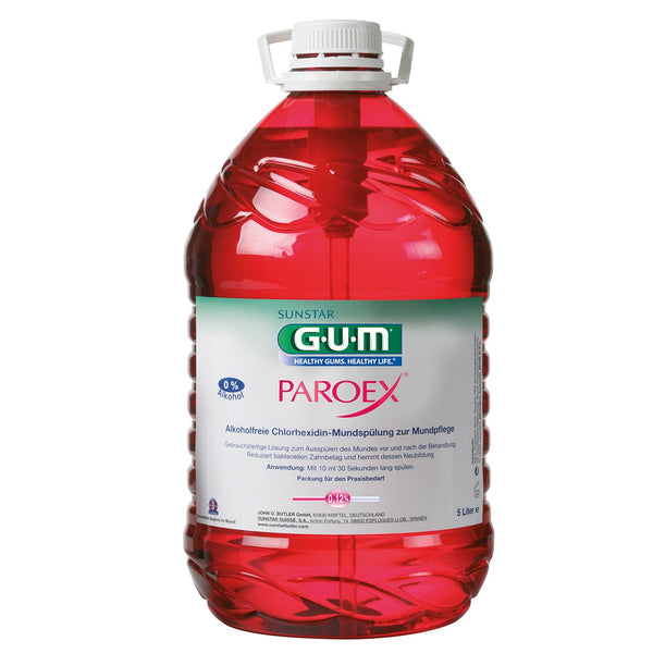GUM PAROEX Mundspülung 0,12% 5 Liter Vorratsflasche (ohne Pumpe)