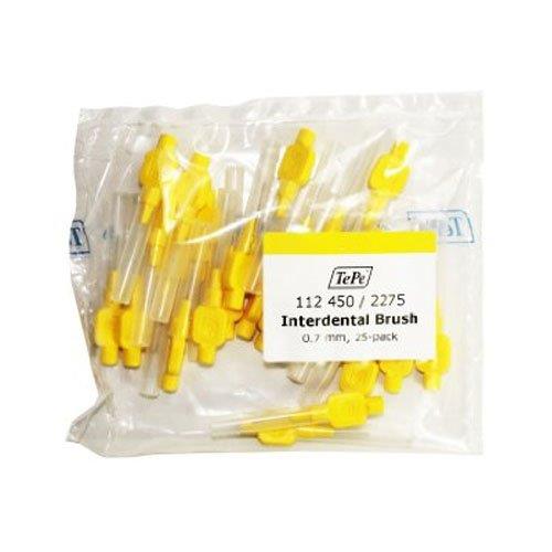 TePe interdental brushes yellow 0.7mm bag of 25