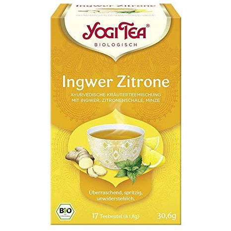 Yogi Tea, Bio Ingwer Zitrone, 17 Teebeutel - 30,6 g