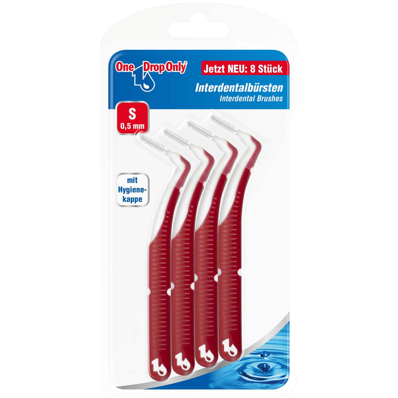 One Drop Only interdental brushes angled S - red 8 pack