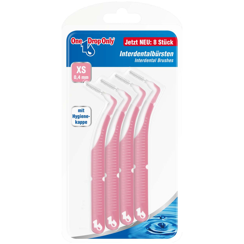 One Drop Only Interdental Brushes angled XS - pink 8 pack